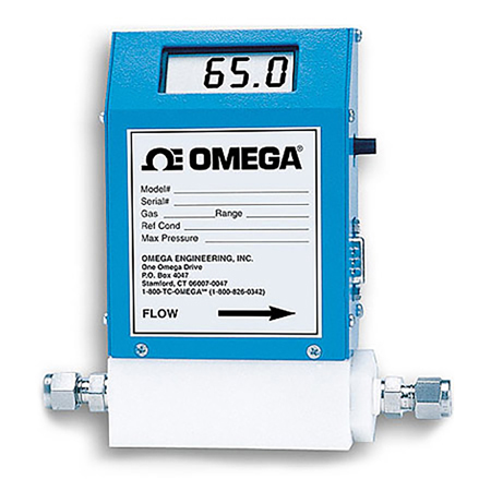 OMEGA奧米佳 FMA-A2000系列氣體質(zhì)量流量計(jì)和控制器 可選配一體式顯示屏，用于測(cè)量潔凈氣體